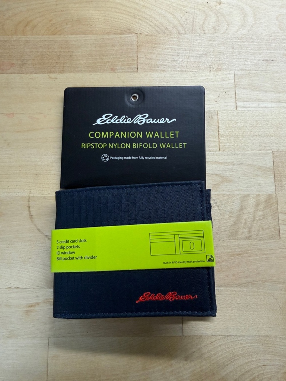 Eddie Bauer Navy Bifold Wallet